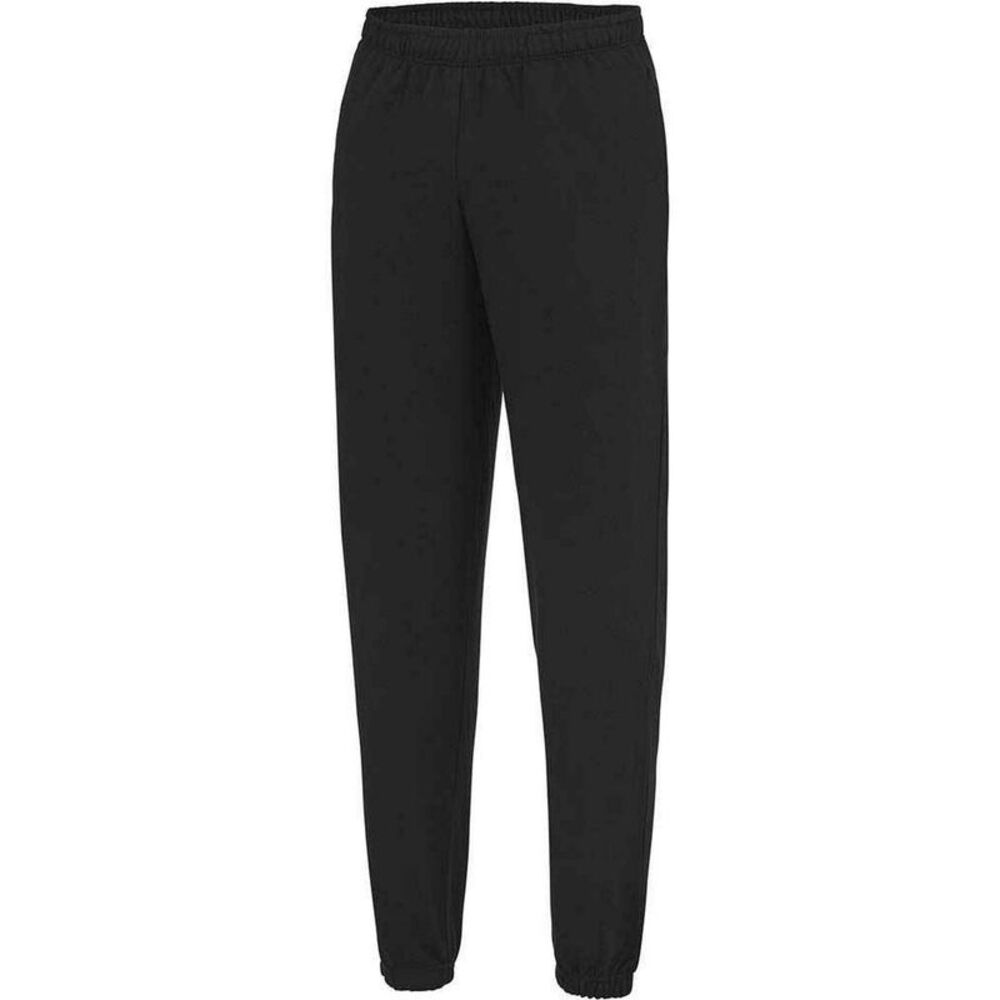 Awdis Mens College Cuffed Ankle Jogging Bottoms / Jet Black